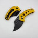 Kansept Knives Wasp Yellow G-10 Handle w/ Blackwash 154CM T2144F4