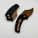 Kansept Knives Wasp Black G-10 Handle w/ Rose Gold 154CM T2144F3