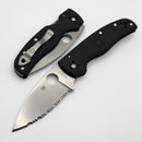 Spyderco Knives Shaman Lightweight Black FRN & Serrated CTS-BD1N C229SBK