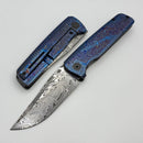 Custom Knife Factory Yeti Gnome 2.0 ZircuTi Handles & Damasteel