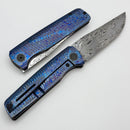 Custom Knife Factory Yeti Gnome 2.0 ZircuTi Handles & Damasteel