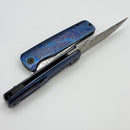 Custom Knife Factory Yeti Gnome 2.0 ZircuTi Handles & Damasteel