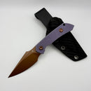 Kansept Knives Fenrir Fixed Blade Purple Micarta w/ Rose Gold D2 G3034A5