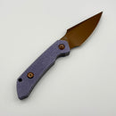 Kansept Knives Fenrir Fixed Blade Purple Micarta w/ Rose Gold D2 G3034A5