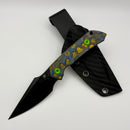 Kansept Knives Fenrir Fixed Blade 80's Camo Carbon w/ Blackwash D2 G3034A6