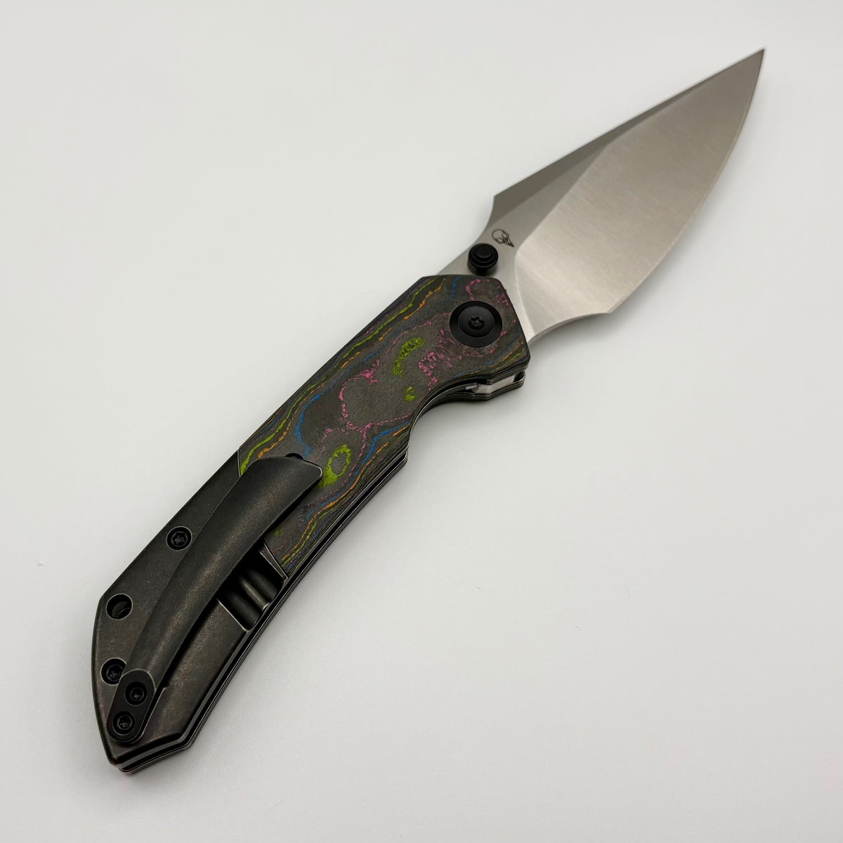カツページ Kansept Knives Fenrir Blackwash Titanium & 80's Camo Carbon w/ Satin S