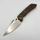Kansept Knives Fenrir Copper Carbon Fiber Crossbar Lock w/ Stonewashed S35VN K1034V3