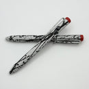 Tactile Turn Titanium Abstract Seasonal Release w/ Red Top Bolt Action Short (5.1”) Pen
