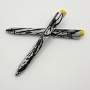Tactile Turn Titanium Abstract Seasonal Release w/ Yellow Top Bolt Action Short (5.1”) Pen
