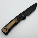 Chaves Redencion Street The Suit PVD Bronze Ti Inlaid Integral Titanium Handle & PVD M390 Tanto