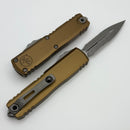 Microtech UTX-85 Gen IV w/ Tan Handle & Part Serrated Apocalyptic D/E M390MK 12324-11APTA