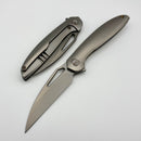 We Knife Tiercel Gray Titanium Handles w/ 3.2" Stonewash MagnaCut WE26021-2