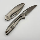We Knife Tiercel Gray Titanium Handles w/ 3.2" Stonewash MagnaCut WE26021-2