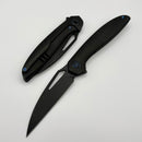 We Knife Tiercel Black Titanium Handles w/ 3.2" Black Stonewash MagnaCut WE26021-1