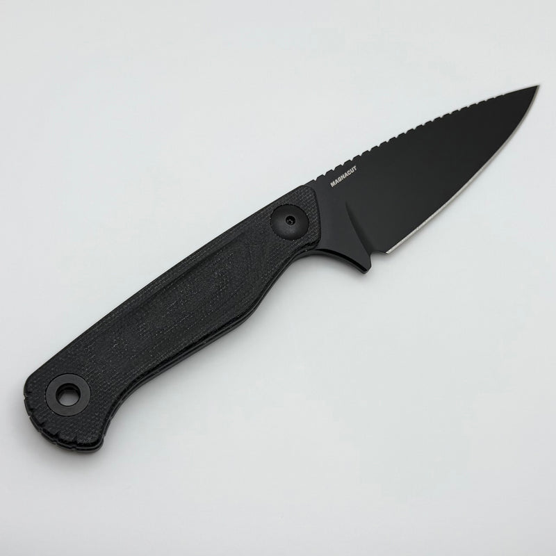 Benchmade Dacian Black Canvas Micarta Handles w/ Black MagnaCut 203BK-