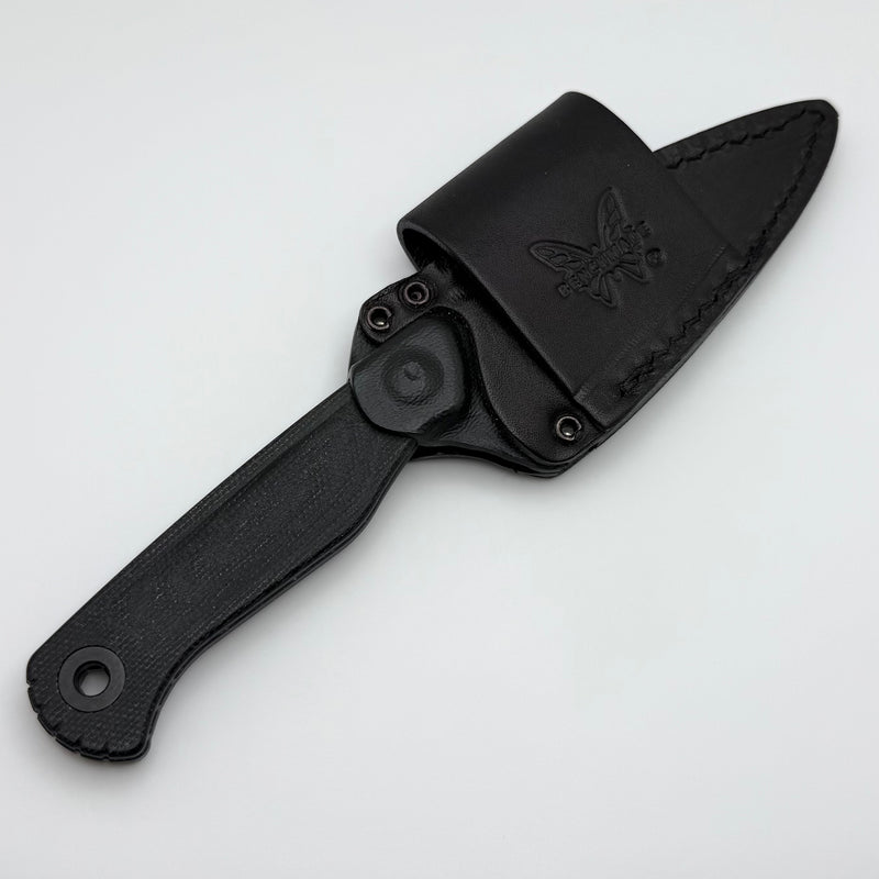 Benchmade Dacian Black Canvas Micarta Handles w/ Black MagnaCut 203BK-