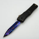 Marfione Custom Combat Troodon LT Gen III Bronzed Hardware and Flamed Accent w/ Double Edge Compound Ground Blued Bertie Rietveld Dragonskin Ball Bearing Damascus