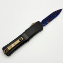 Marfione Custom Combat Troodon LT Gen III Bronzed Hardware and Flamed Accent w/ Double Edge Compound Ground Blued Bertie Rietveld Dragonskin Ball Bearing Damascus