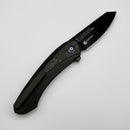 We Knife Suisei Black  Carbon Fiber Inlaid Titanium Handles w/ 3.28" Dark Graphite Stonewash M390 WE25086-3
