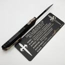Marfione Custom Combat Troodon LT Gen III Bronzed Hardware and Flamed Accent w/ Double Edge Compound Ground Blued Bertie Rietveld Dragonskin Ball Bearing Damascus