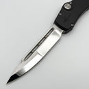 Marfione Custom Halo VII Black Handle w/ Mirror Compound Ground Clip Point M390MK