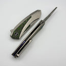 We Knife Suisei Gray Jungle Wear Carbon Fiber Inlaid Titanium Handles w/ 3.28" Stonewash M390 WE25086-2