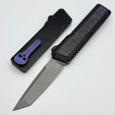 Chaves Dissident Battleworn Black Ano Handle w/ Purple Haze Carbon Overlay & Tanto M390