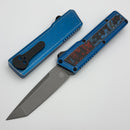 Chaves Dissident Battleworn Blue Ano Handle w/ Nebula Carbon Overlay & Tanto M390