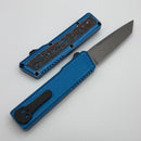 Chaves Dissident Battleworn Blue Ano Handle w/ Nebula Carbon Overlay & Tanto M390
