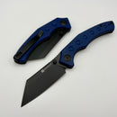 Sencut Clout Blue Canvas Micarta Handles w/ 2.99" Black D2 S26031-3