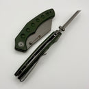 Sencut Clout Green Canvas Micarta Handles w/ 2.99" Gray Stonewash D2 S26031-2
