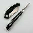 Sencut Clout Black G-10 Handles w/ 2.99" Satin D2 S26031-1