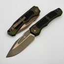 Heretic Knives Wraith Auto w/ OD Green Handle & Bronze MagnaCut H000-7A-GRN