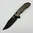 Civivi Zelthara Gray Aluminum Handle w/ 3.3" Black Stonewash 14C28N C25076-2