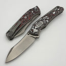 Hawk Designs Talon Auto w/ Honeycomb Snowfire Overlay Handle & Brightwash M390