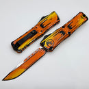 Microtech Knives Combat Troodon Gen III Orange Comic Strip S/E Signature Series 1143-1ORCOMICS