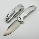 Civivi Zelthara Silver Aluminum Handle w/ 3.3" Satin 14C28N C25076-3