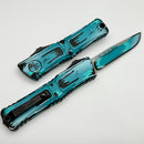 Microtech Knives Combat Troodon Gen III Turquoise Comic Strip S/E Signature Series 1143-1TQCOMICS