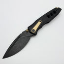 Thermic Tactical Ambient 2026B Black G-10 Handles w/ Titanium Accents & Blackwash M390