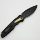 Thermic Tactical Ambient 2026B Black G-10 Handles w/ Titanium Accents & Blackwash M390