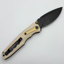 Thermic Tactical Ambient 2026B Ivory G-10 Handles w/ Titanium Accents & Blackwash M390