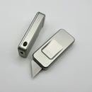 Rivery Manufacturing Zero-V2 Agent Newton Gray Pattern Aluminum w/ Changeable Razor Blade