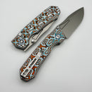 Remette RT-Rhino Blue/Orange G-10 Handle w/ D2 Blade RNGD261