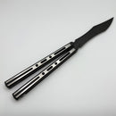 Poikilo Blade PM 3 S2 Hydra Balisong Dark Stonewash w/ Titanium Handles & M390