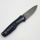 Thermic Tactical Ambient 2026C Navy Blue G-10 Handles w/ Titanium Accents & Stonewash M390