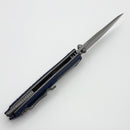 Thermic Tactical Ambient 2026C Navy Blue G-10 Handles w/ Titanium Accents & Stonewash M390