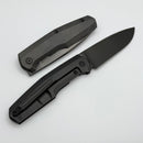 Custom Knife Factory FIF18 Tumbled DLC Titanium Handles & DLC M398