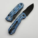 Remette RT-Rhino Blue/White G-10 Handle w/ D2 Blade RGND262