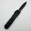 Factory Blem Microtech Ultratech Gen IV D/E Tactical w/ Flag Deep Engraved Black Handle 11224-1T-DFLAG