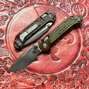 Microtech Knives LUDT Ram-Lok Frag Outbreak Drop Point Part Serrated Signature Series 1135RL-2FROBS